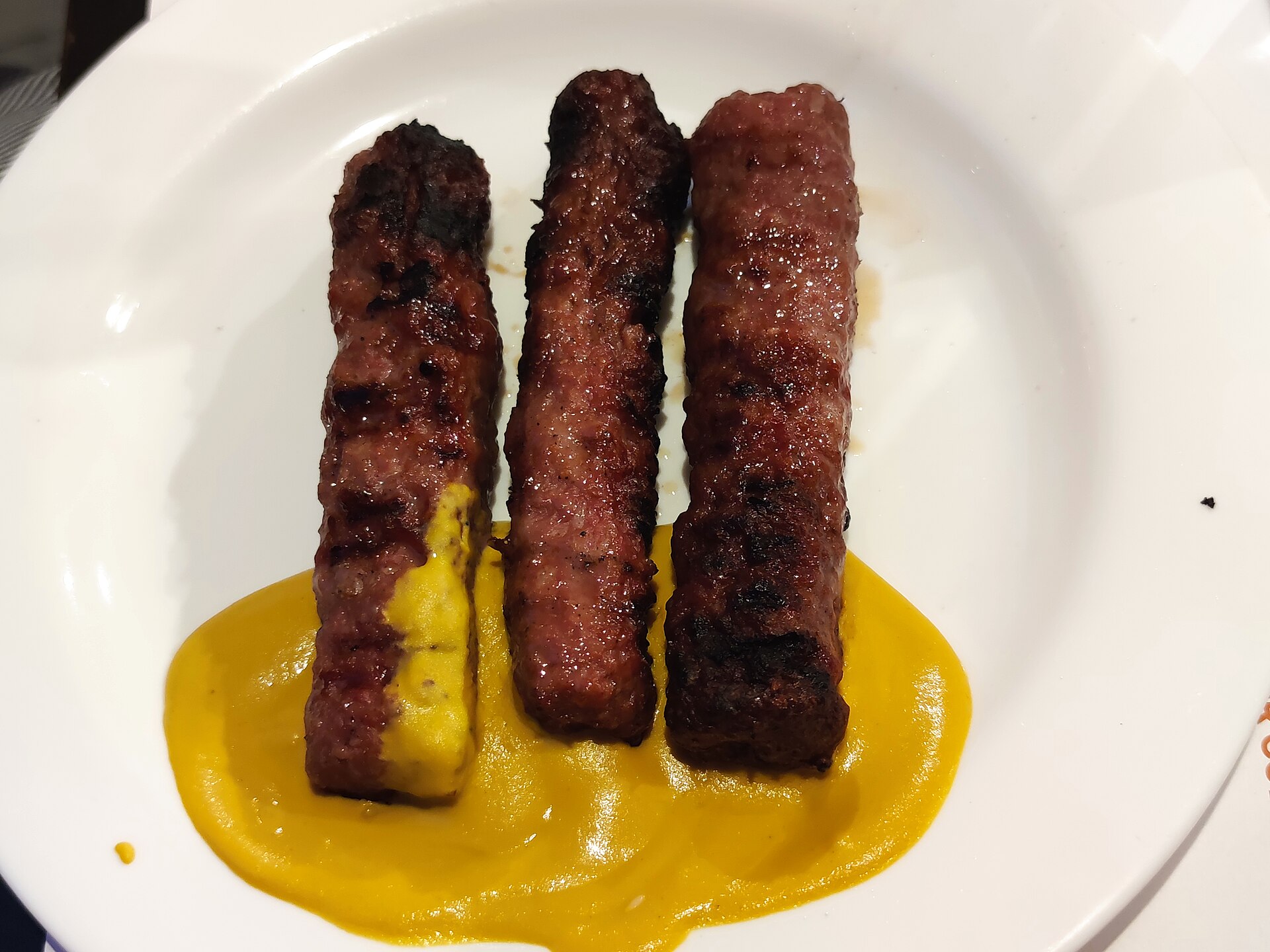 Mici la grătar cu muștar